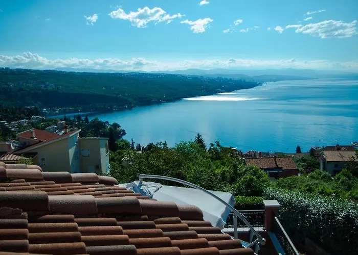 In With Sea View, Balcony, Air Conditioning, Wi-fi Abbázia